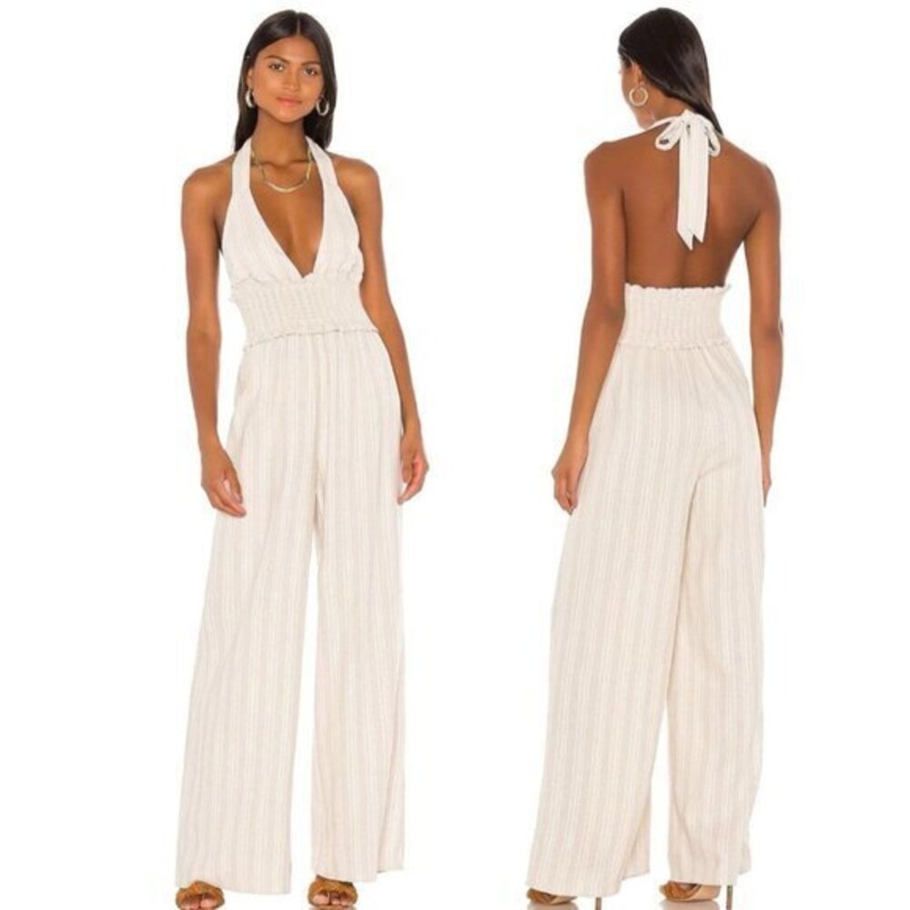 MAJORELLE Avenue Jumpsuit in Golden Oat